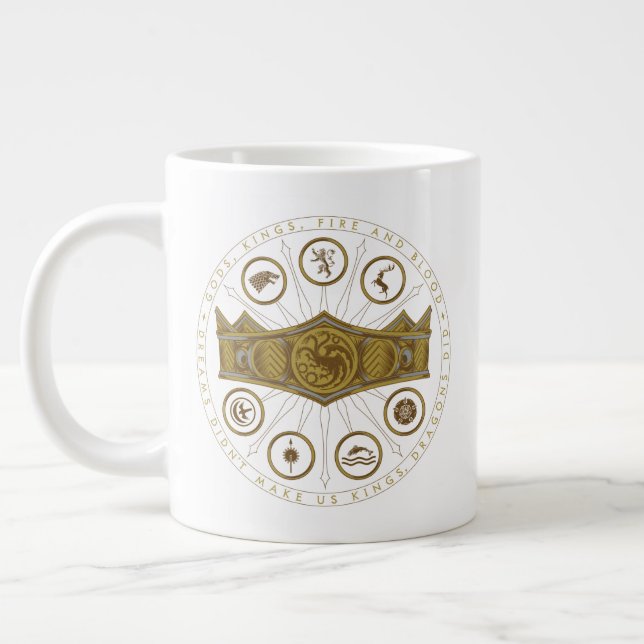 HOUSE OF THE DRAGON Seven Kingdoms Crown Graphic Jumbo-Tasse (Links)