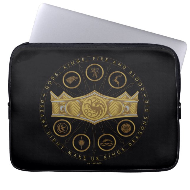 HOUSE OF THE DRAGON Seven Kingdoms Crown Graphic Laptopschutzhülle (Vorderseite)