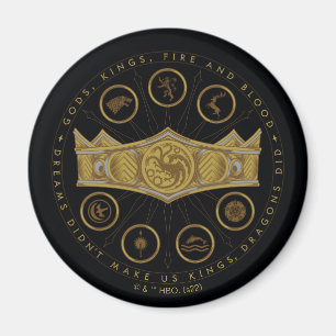 HOUSE OF THE DRAGON Seven Kingdoms Crown Graphic Magnet