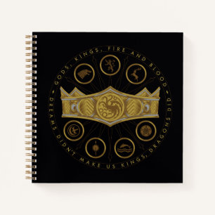 HOUSE OF THE DRAGON Seven Kingdoms Crown Graphic Notizbuch