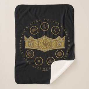 HOUSE OF THE DRAGON Seven Kingdoms Crown Graphic Sherpadecke