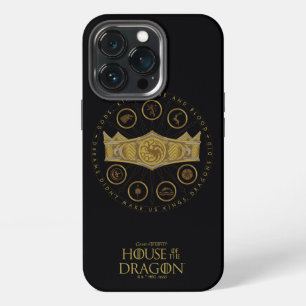 HOUSE OF THE DRAGON Sieben Königreiche Kronengra iPhone 13 Pro Hülle