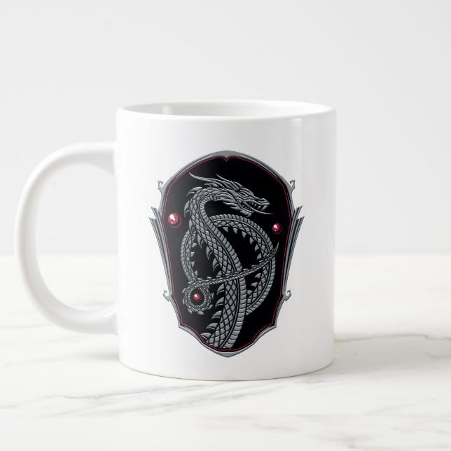 HOUSE OF THE DRAGON Silver Dragon Crest Jumbo-Tasse (Links)