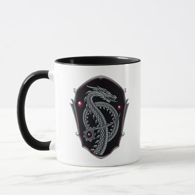 HOUSE OF THE DRAGON Silver Dragon Crest Tasse (Links)