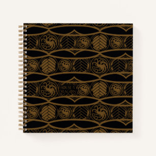 HOUSE OF THE DRAGON Targaryen Stripe Pattern Notizbuch