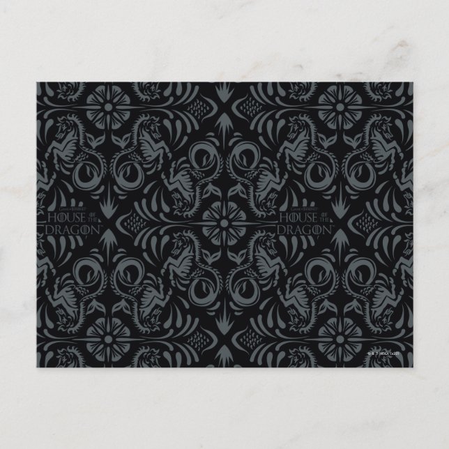 HOUSE OF THE DRAGON Velaryon Diamond Pattern Postkarte (Vorderseite)