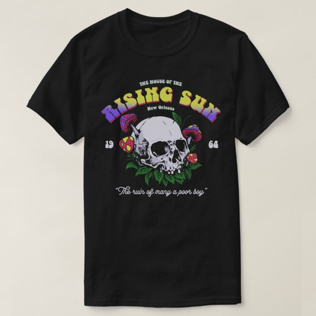 House of the Rising Sun Musik der 1960er Jahre T-Shirt (Design vorne)
