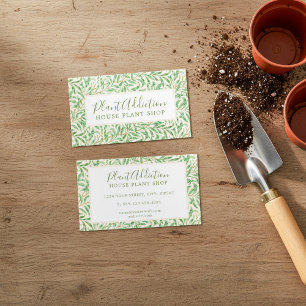 House Pflanze Shop, William Morris Muster Visitenkarte