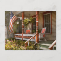 House - Porch - Traditionelles amerikanisches Haus