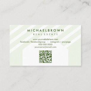 House Roof Real Anwesen QR Code Visitenkarte