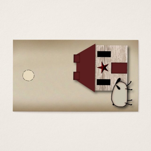 House & Sheep Hang Tag (Vorderseite)