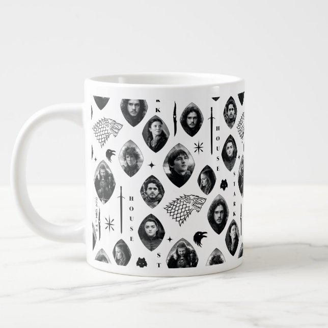 House Stark Icons & Portraits Muster Jumbo-Tasse (Links)