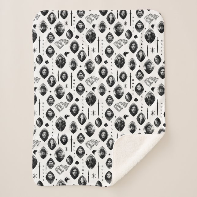 House Stark Icons & Portraits Muster Sherpadecke (Vorderseite)