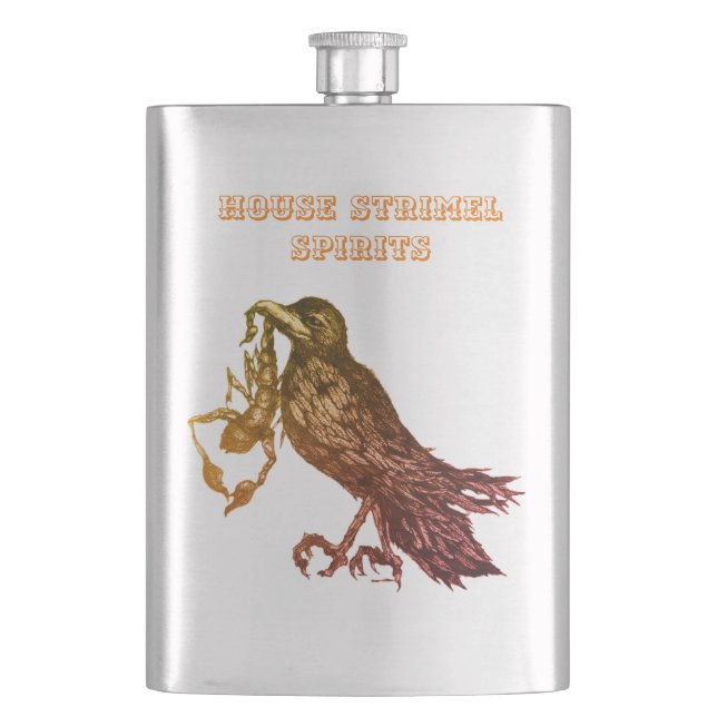 House Strimel Spirits Flachmann (Vorderseite)