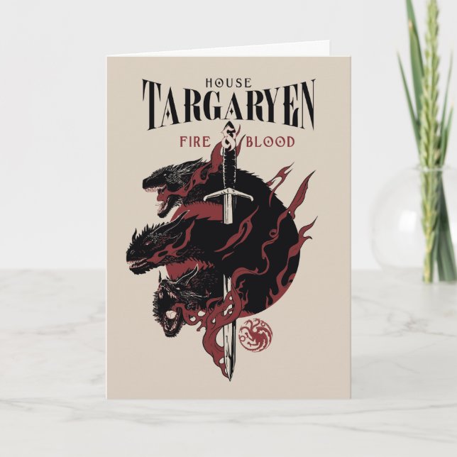 House Targaryen - Feuer und Blut Karte (Vorderseite)