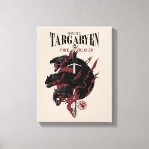House Targaryen - Feuer und Blut Leinwanddruck