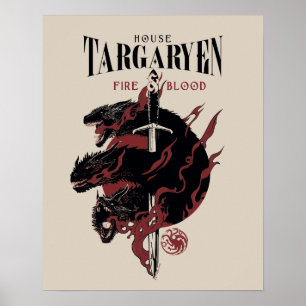 House Targaryen - Feuer und Blut Poster