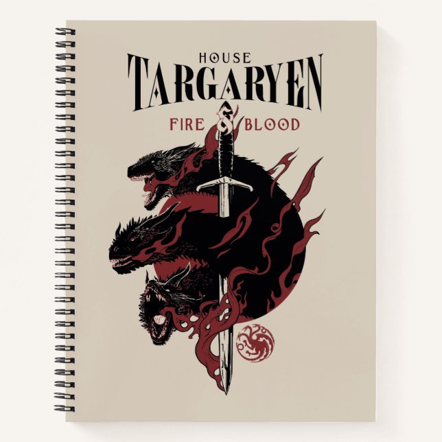 House Targaryen - Fire & Blood Notizbuch (Vorderseite)
