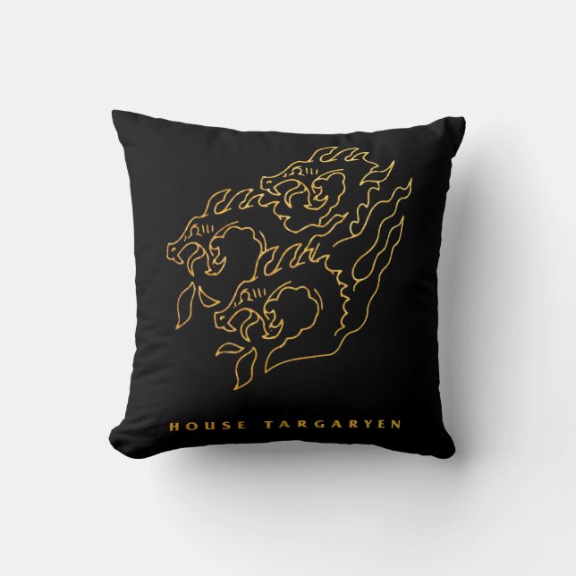 House Targaryen Icon Kissen (Vorderseite)