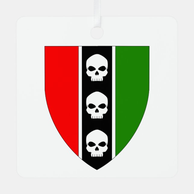 House Three Skulls Keramik Ornament (Vorderseite)