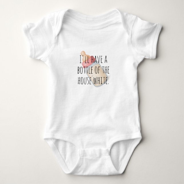 House White, Baby Style – Milch mit einer Wendung Strampler (Vorderseite)