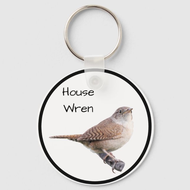 House Wren Schlüsselanhänger (Vorderseite)