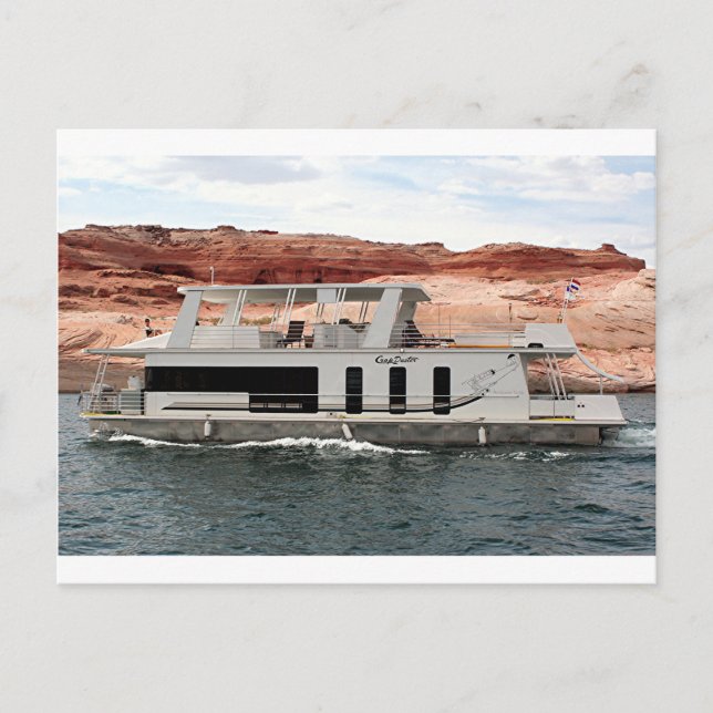 Houseboat, Lake Powell, Arizona, USA 10 Postkarte (Vorderseite)