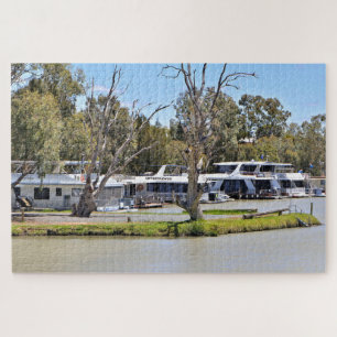 Houseboats, Murray River, Australien Puzzle