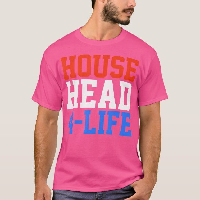 Househead 4 Life House Music Edm Dj T-Shirt (Vorderseite)