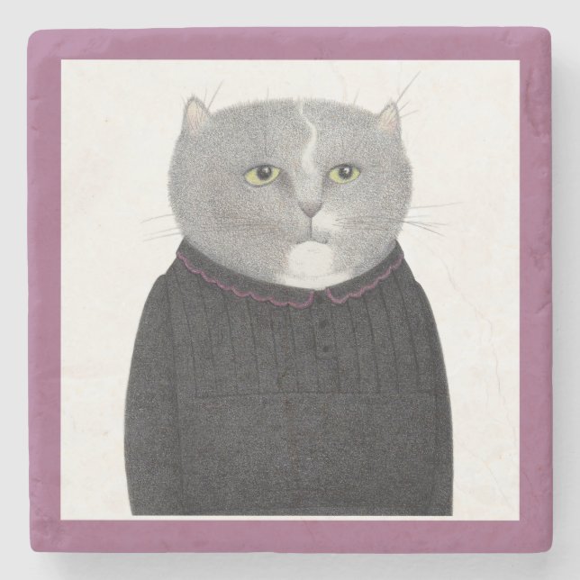 HOUSEKEEPER CAT Marbella Stone Untersetzer (Vorderseite)