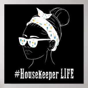 Housekeeper Life Housekeeping Reinigung Lover Grap Poster