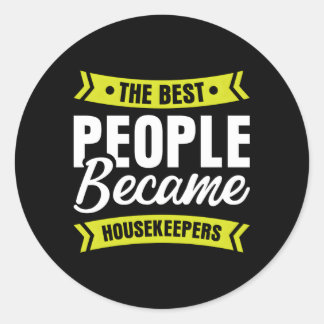 Housekeeper Maid Housemaid Handmaiden Runder Aufkleber