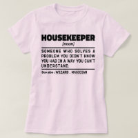 Housekeeper Noun Funny House Cleaner Crew Mitarbei