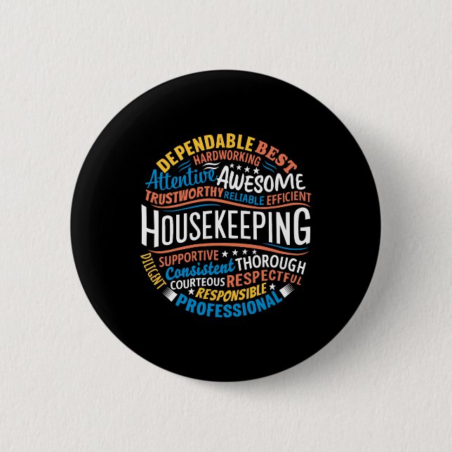 Housekeeping Apprecife Gifts Environmental Serv Button (Vorderseite)