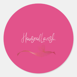 HouseOfLavish Logo Aufkleber - Pink Circle Marke 