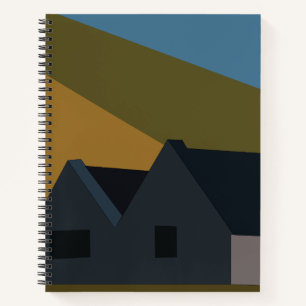Houses Mountains Natur Notizbuch