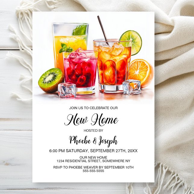 Housewarming Cocktail Party Einladung (Von Creator hochgeladen)