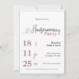 Housewarming Invitation • Modern New Home Party In Einladung