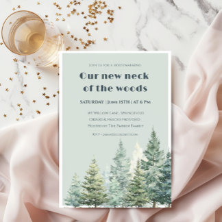 Housewarming Invitation Our New Neck of the Woods Einladung