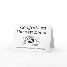 Housewarming-Kühlschrank berichtigt Karte