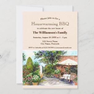 Housewärming New Zuhause Terrace of Manor House Yo Einladung