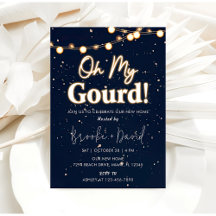 Housewärming Party Oh mein Gourd! Schwarz und Weiß