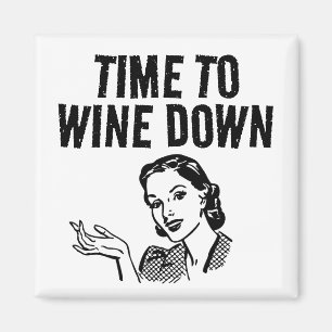 HOUSEWIFE WINE DER 1950ER JAHRE NACH FUNNY MAGNET