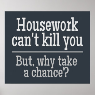 HOUSEWORK-Farbposter Poster