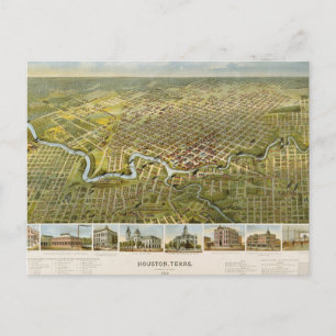 Houston 1891 postkarte