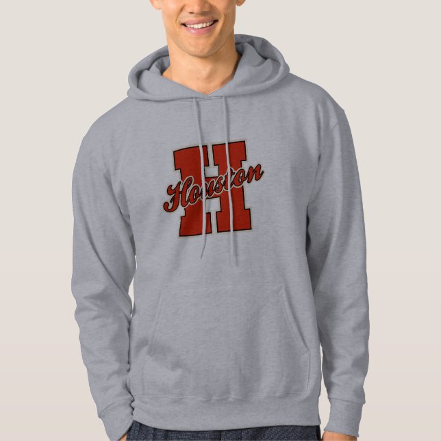 Houston-Buchstabe Hoodie (Vorderseite)
