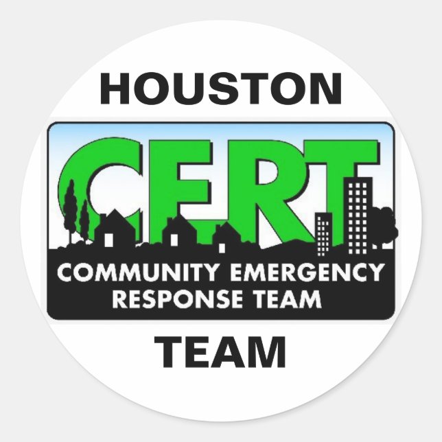 Houston CERT Sticker (Vorderseite)