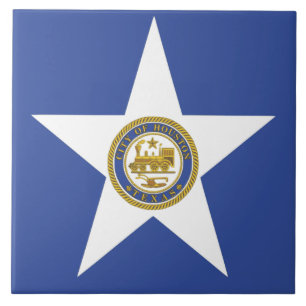 Houston City Flag Tile Fliese