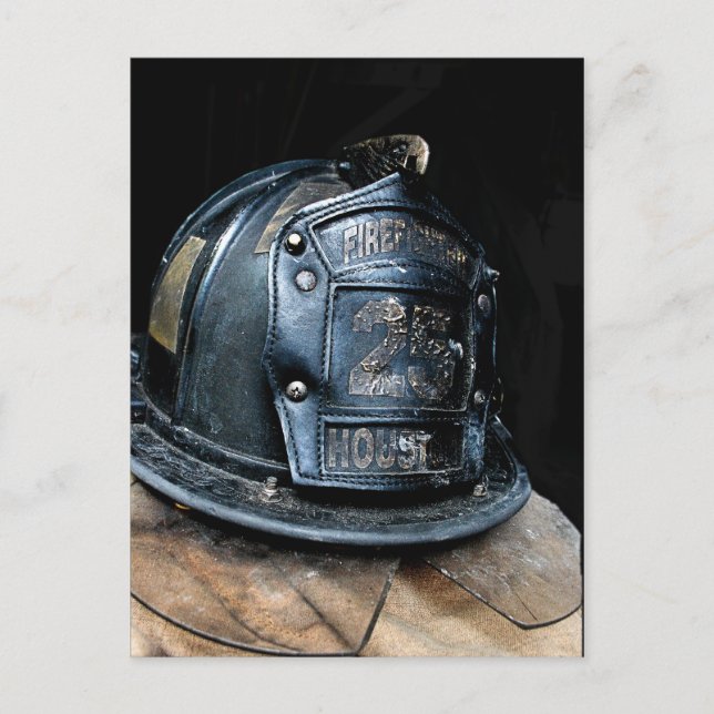 Houston Fire Fighter Postcard Postkarte (Vorderseite)