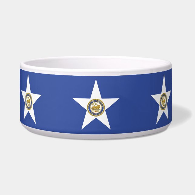 Houston Flag Pet Bowl Napf (Vorderseite)